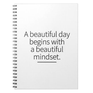 Montag Mindset Motivation Inspiration Art Notizblock