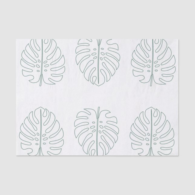 Montag Monstera Seidenpapier (Vorderseite)
