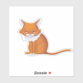 Montag Morgen Katzengefecht Aufkleber