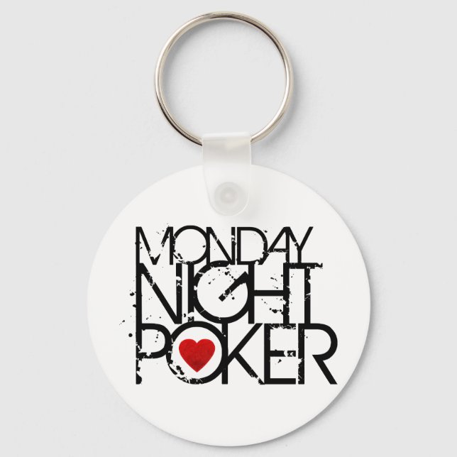 Montag Nacht Poker Schlüsselanhänger (Vorderseite)