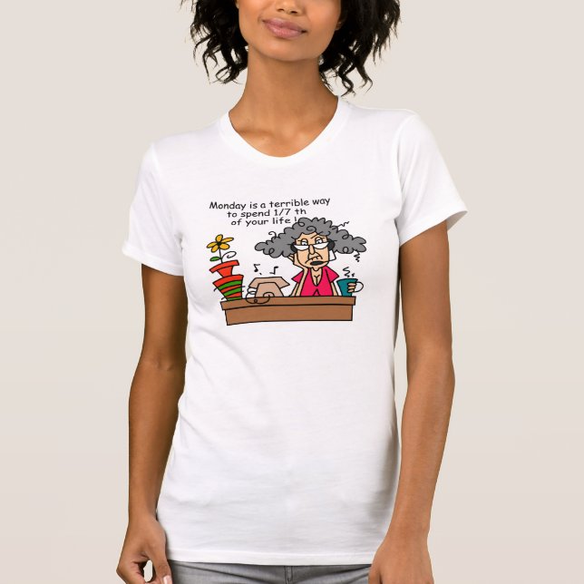 Montag Spaß T-Shirt (Vorderseite)