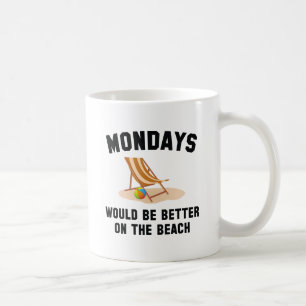 Montage am Strand Kaffeetasse