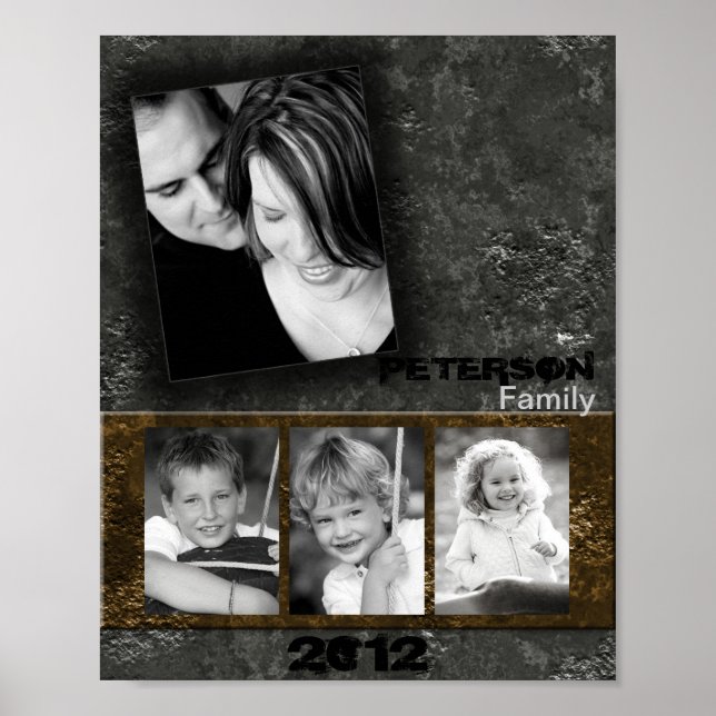 Montage der 8"x10" 4-Steckplätze-Familie Poster (Vorne)