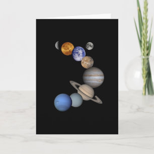 Montage des Sonnensystems Karte