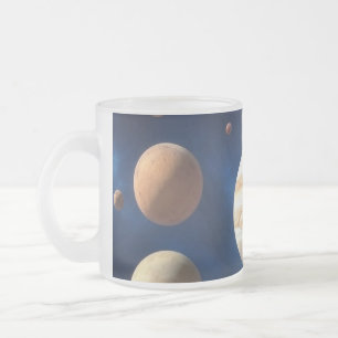 Montage des Sonnensystems Mattglastasse