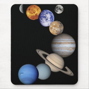 Montage des Sonnensystems Mousepad