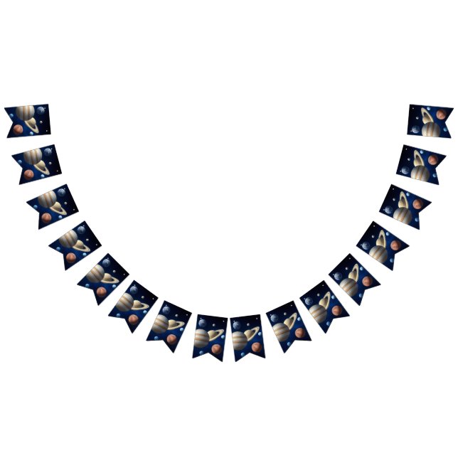 Montage des Sonnensystems Wimpelkette (Alle)