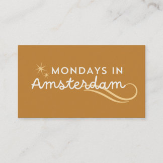 Montage in Amsterdam Visitenkarte