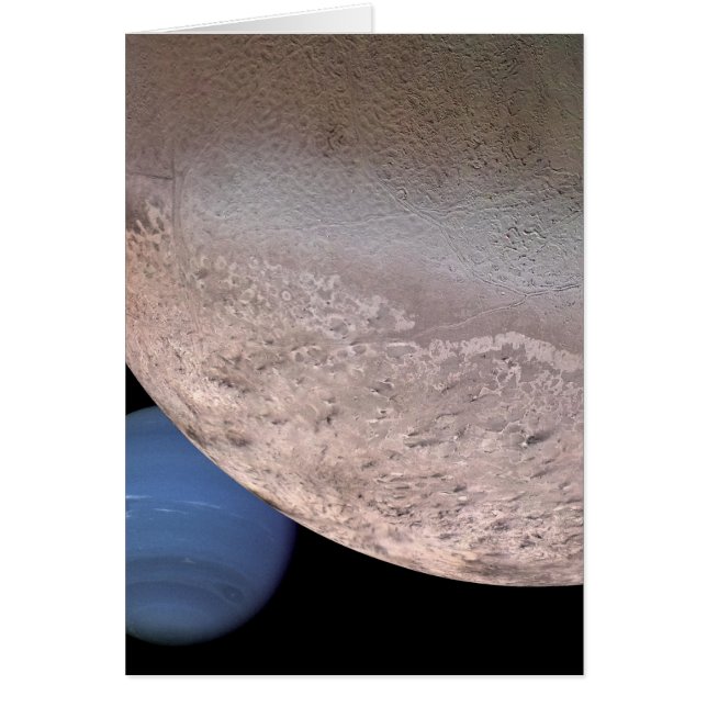 Montage von Neptun und Triton (Vorne)