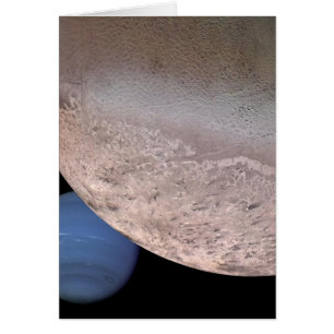 Montage von Neptun und von Triton