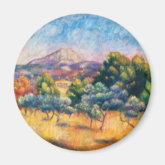 Montagne Sainte-Victoire (Paysage) Renoir Magnet (Vorne)