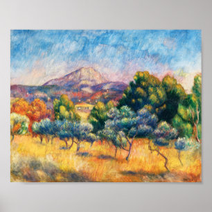 Montagne Sainte-Victoire (Paysage) Renoir Poster