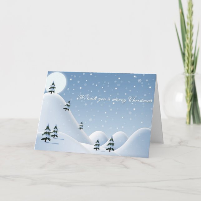 Montagnes de Milou de carte de Noël (Devant)