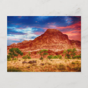 Montagnes Desert Canyons Sunset Carte Postale