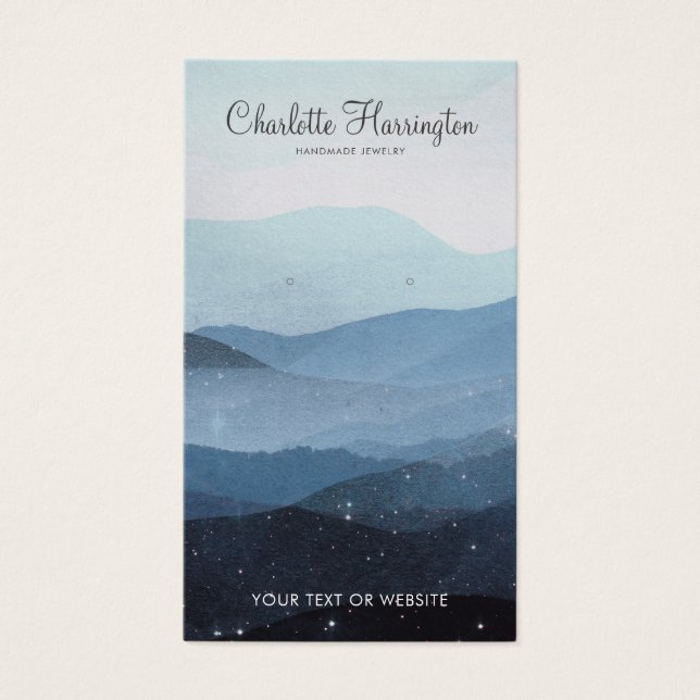 Montagnes douces Bijoux bleu (Devant)