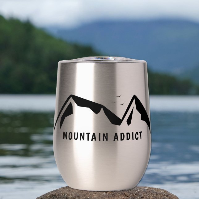 Montagnes en noir (Mountains in Black Tumbler)