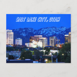 Montagnes en Salt Lake City Utah Carte postale