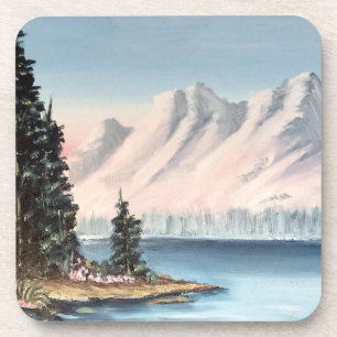 Montagnes et Dessous de verre du lac