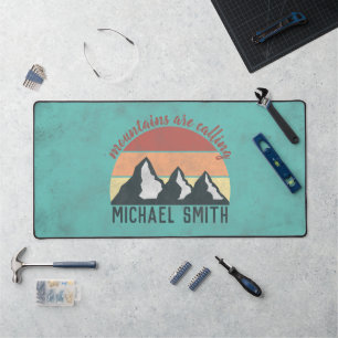 Montagnes pastel vintage appellent monogramme