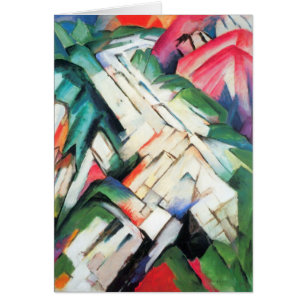 Montagnes (Paysage) par Franz Marc, Art Vintage