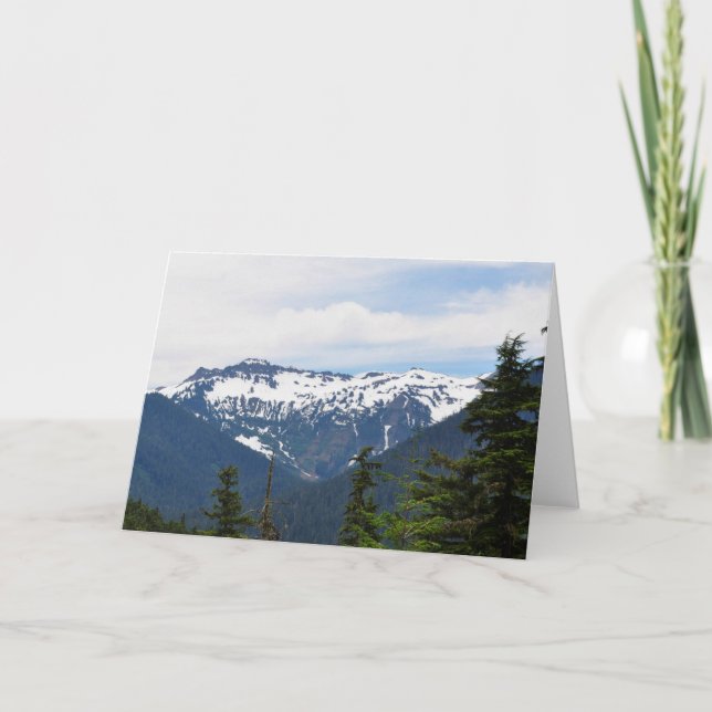 Montagnes Rocheuses = Carte d'art encadrée (Devant)