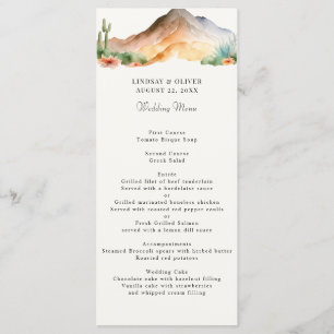 Montagnes Rustiques   Menu Réception Mariage Déser