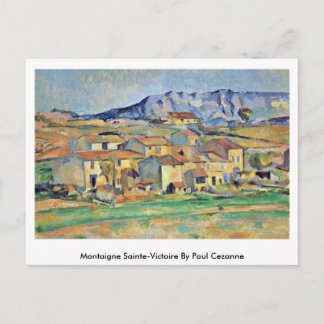 Montaigne Sainte-Victoire durch Paul Cezanne Postkarte