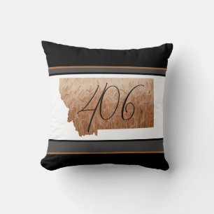 Montana 406 Golden Wheat Field Throw Kissen