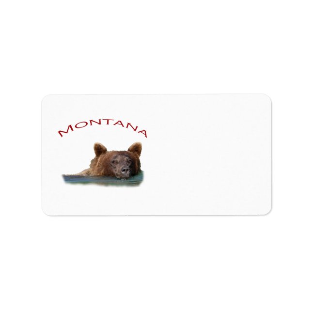 Montana Adressaufkleber (Vorne)