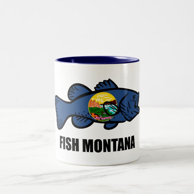 Montana Bass Zweifarbige Tasse (Mittel)