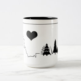 Montana-Baum-Tasse Zweifarbige Tasse
