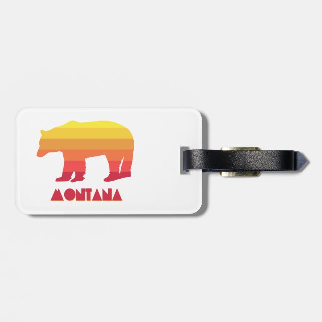 Montana Bear Gepäckanhänger (Rückseite horizontal)