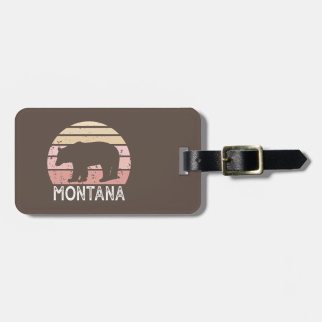 Montana Bear Gepäckanhänger (Vorderseite horizontal)