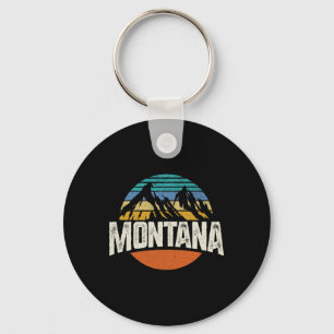 Montana Berge Retro-Design Wandern Mt Schlüsselanhänger