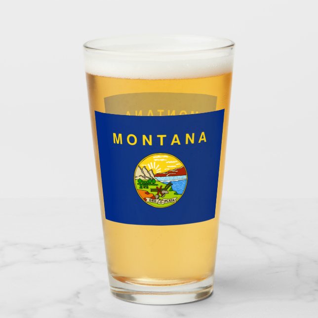 MONTANA-BIERGLAS GLAS (Vorne (Gefüllt))