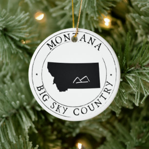 Montana Big Sky Pays Ornement de Noël