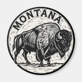Montana Bison Magnet