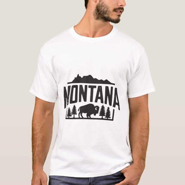Montana Bison Wildnis Shirt (Vorderseite)