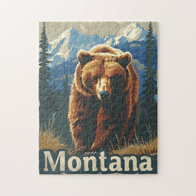 Montana Brown Bear Grizzly (Vertikal)