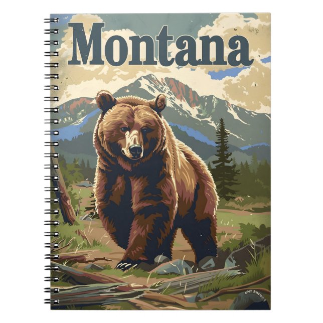 Montana Brown Bear Notizblock (Vorderseite)