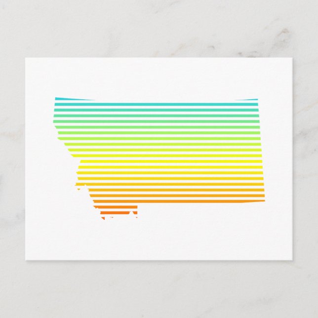 Montana Chill Fade Postkarte (Vorderseite)