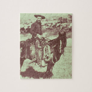Montana-Cowboy, c.1880 (b/w Foto)