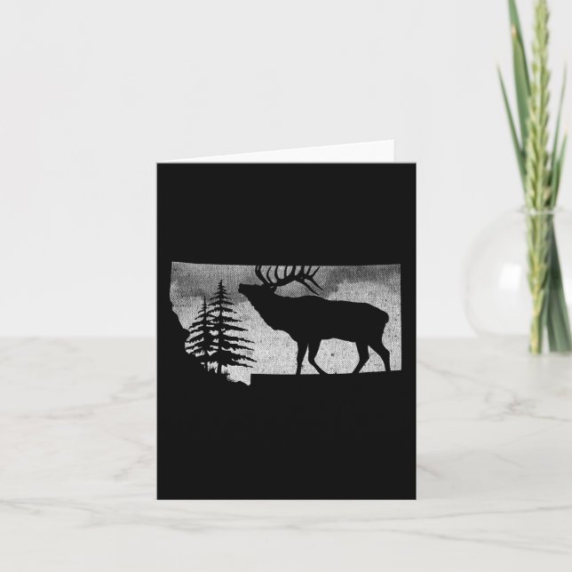 Montana Elk Hunter Karte (Vorderseite)