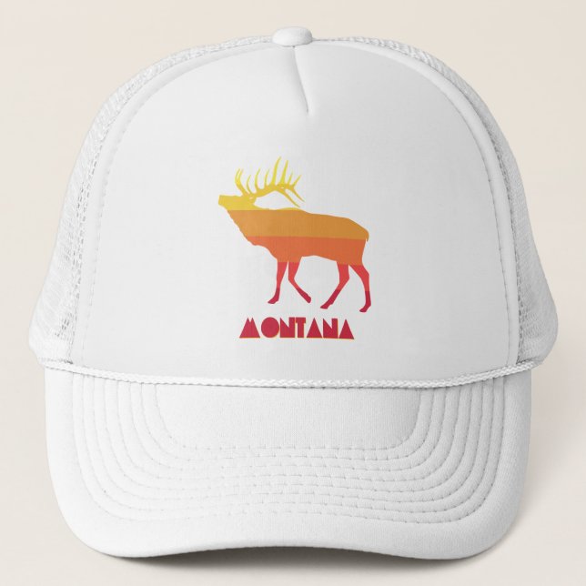 Montana Elk Truckerkappe (Vorderseite)