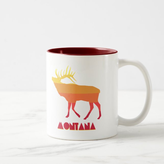 Montana Elk Zweifarbige Tasse (Rechts)