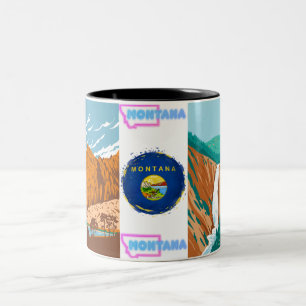 Montana Explorer Tasse: Mit landschaftlicher Coura Zweifarbige Tasse