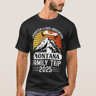 Montana Familienreise 2025 Bergcamping-Abenteuer T-Shirt