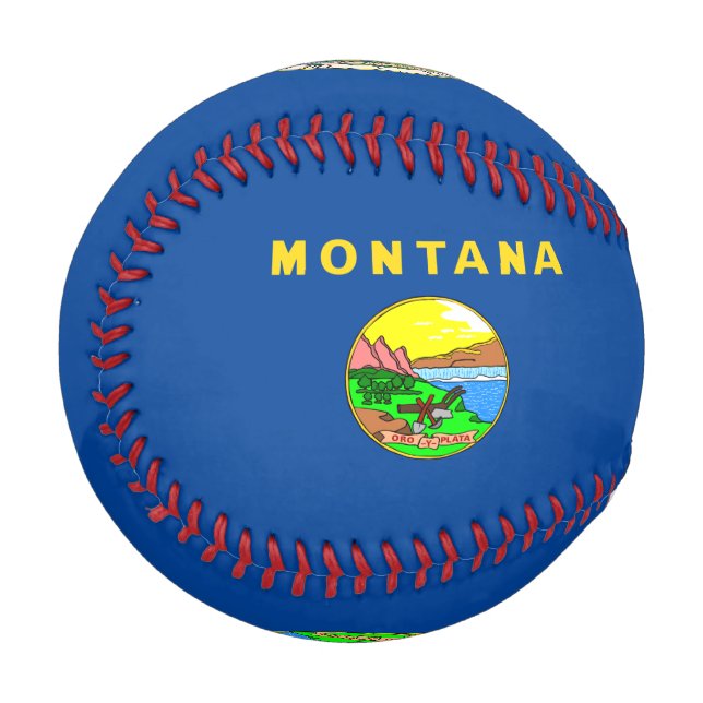 Montana-Flagge Baseball (Vorderseite Links)