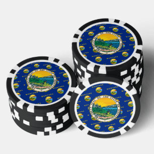 Montana-Flagge & Emblem, Montana Pokerchips
