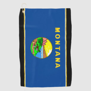 Montana-Flagge Golfhandtuch